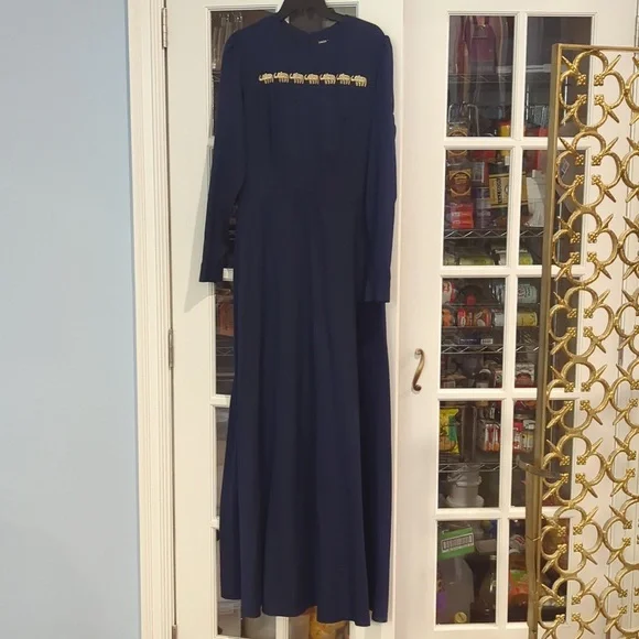 elephant design dress Tukta Elephant Dress Dark Blue